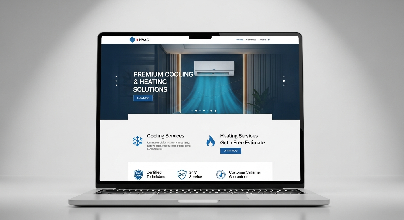 HVAC Website Mockup