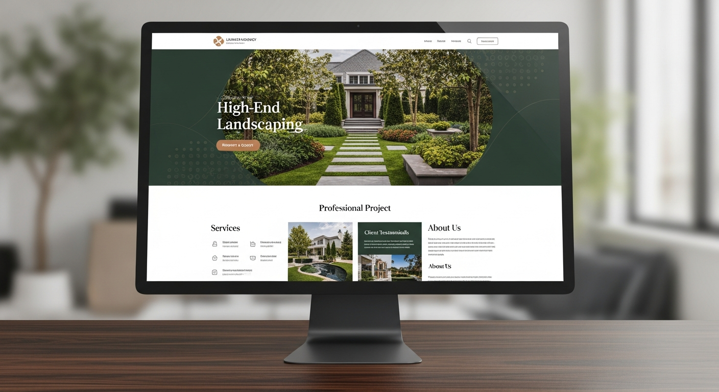 Landscaping Website Mockup