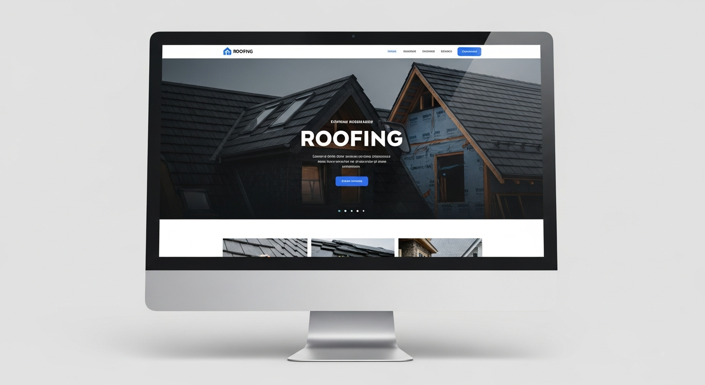 Roofing Website Mockup