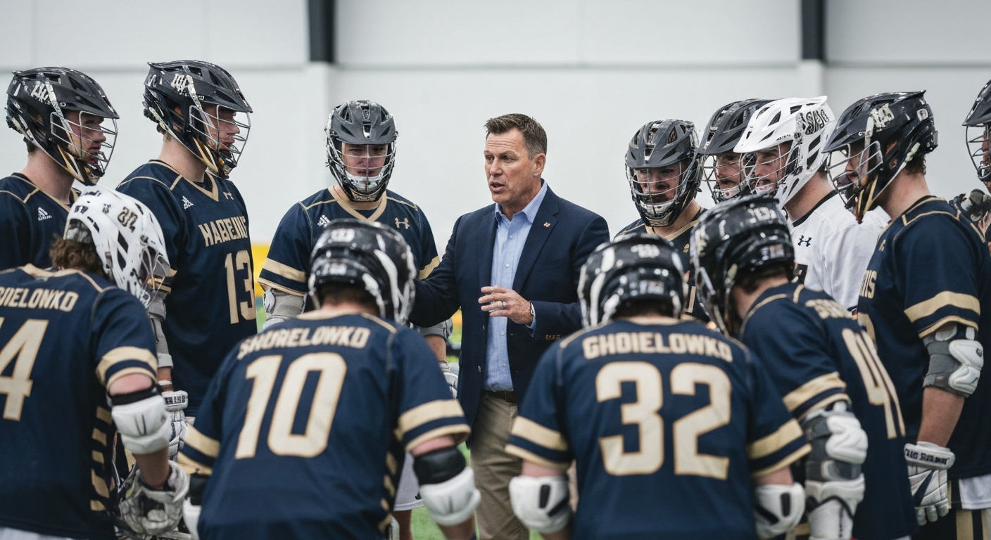 Lacrosse Team Huddle