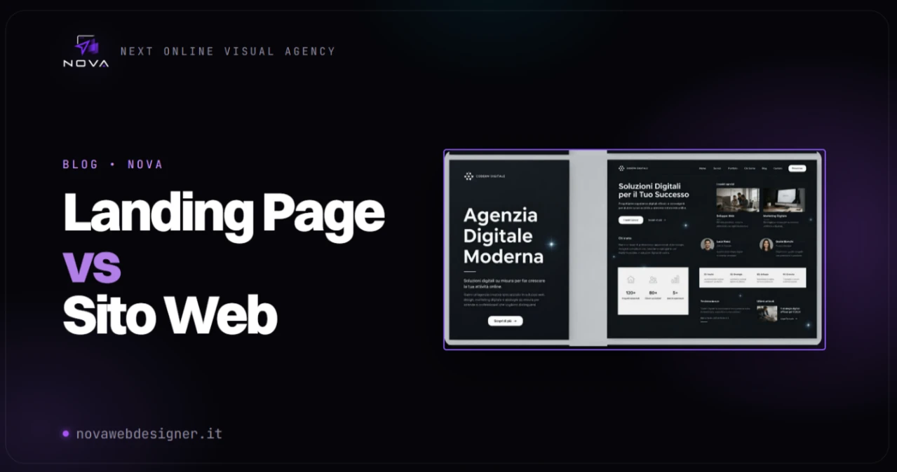 Landing page vs sito web: quale serve davvero alla tua attività?