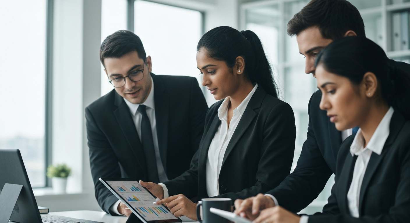 Digital marketing strategy session for an education coaching institute