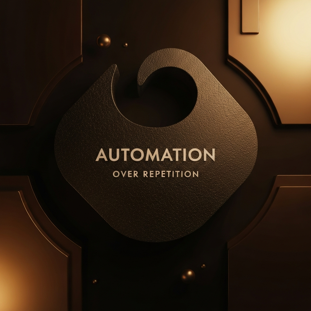 Automation Over Repetition