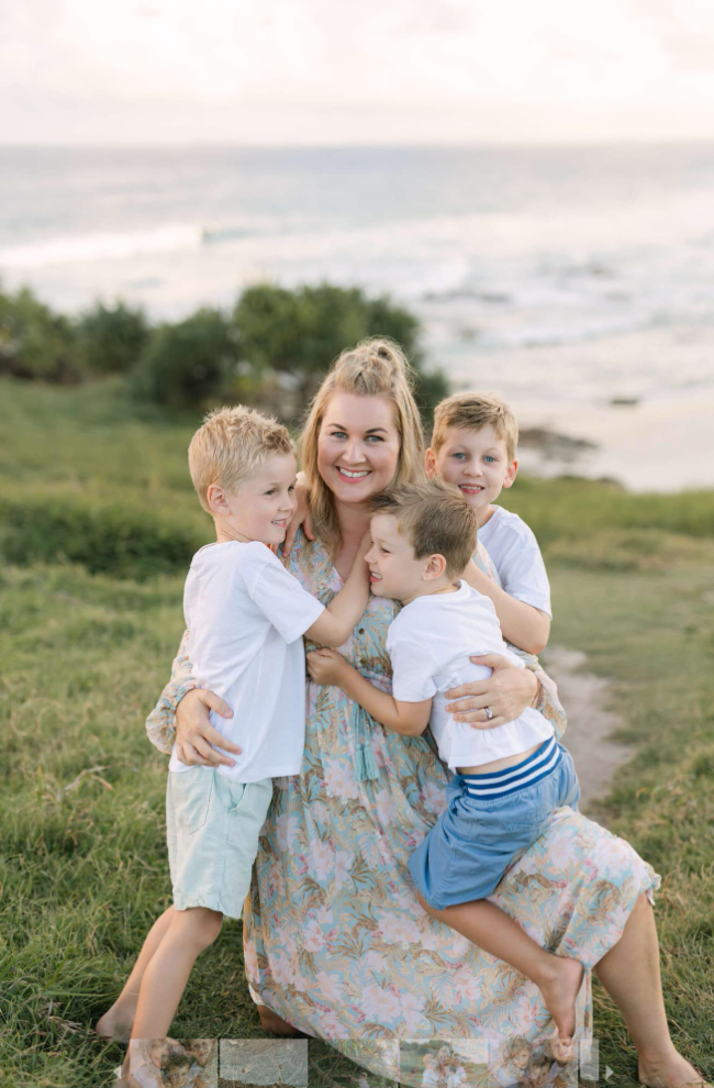 Beck Behan and family