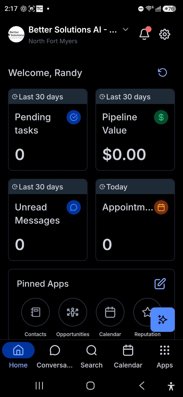App Dashboard