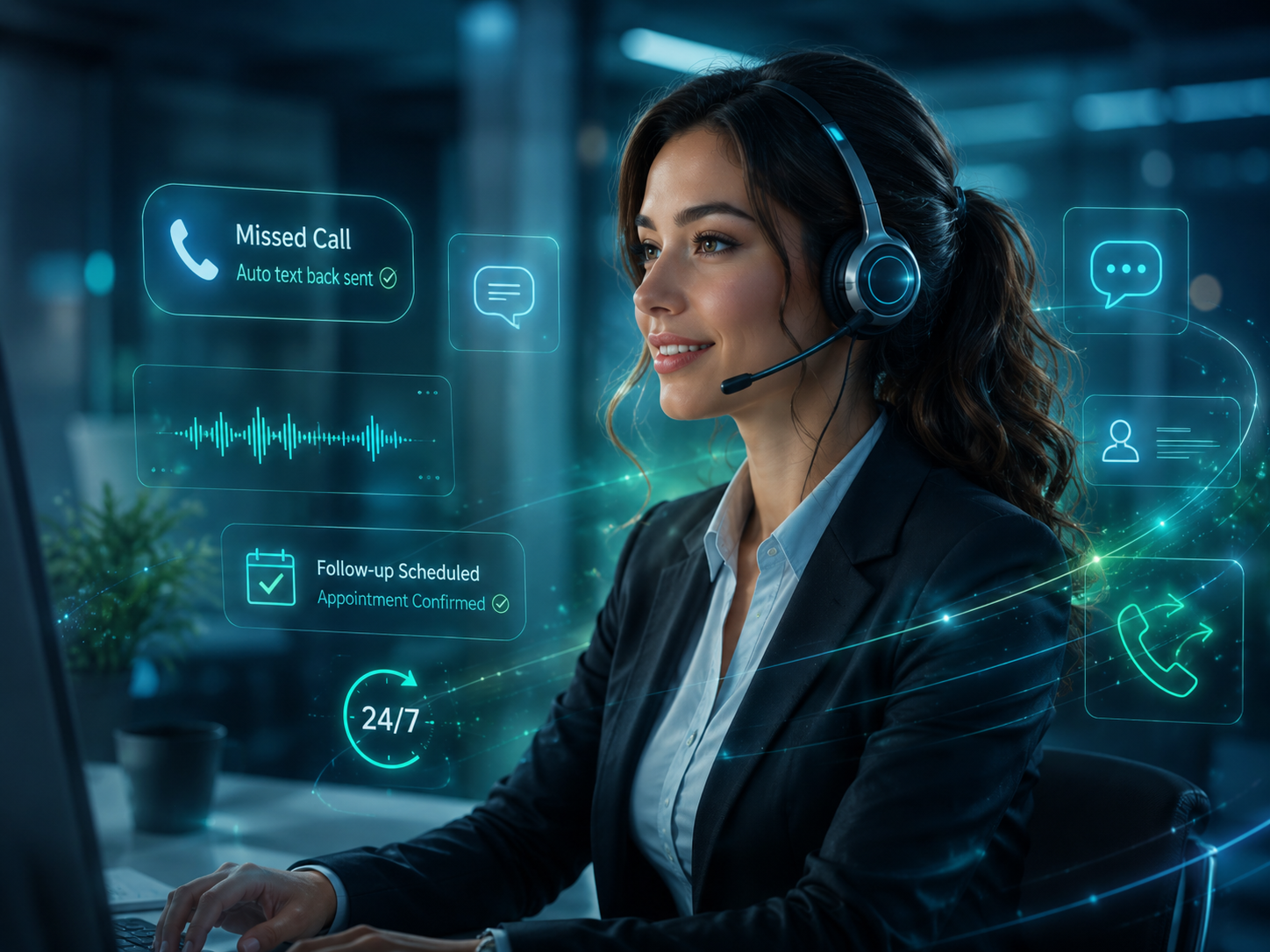 AI Receptionist Interface