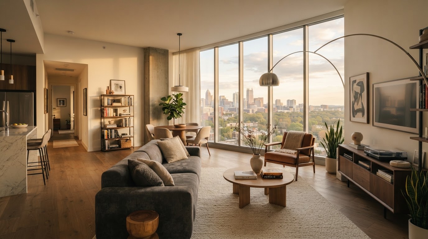 Modern apartment interior protected by renters insurance