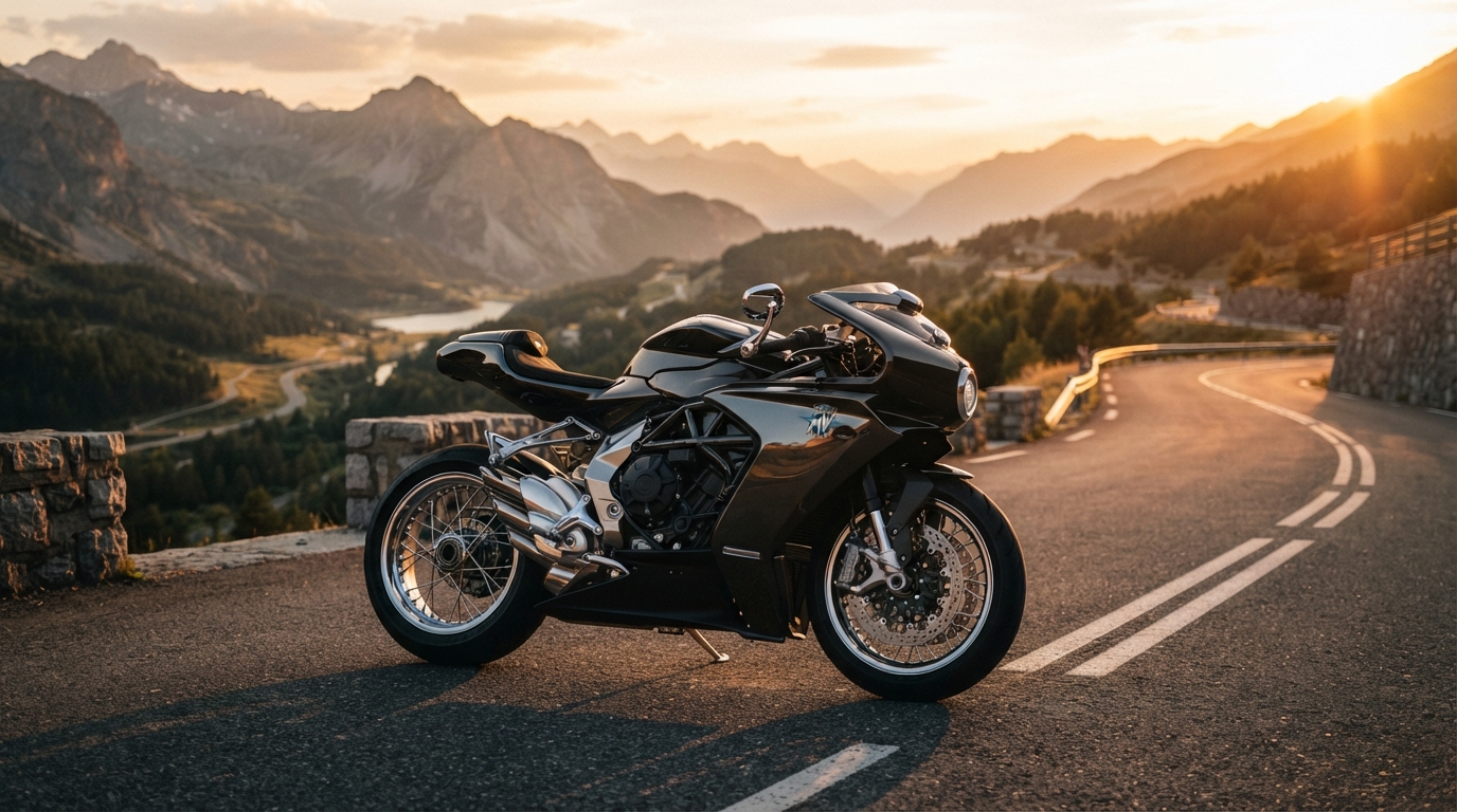 Motorcycle rider on Illinois road with motorcycle insurance coverage