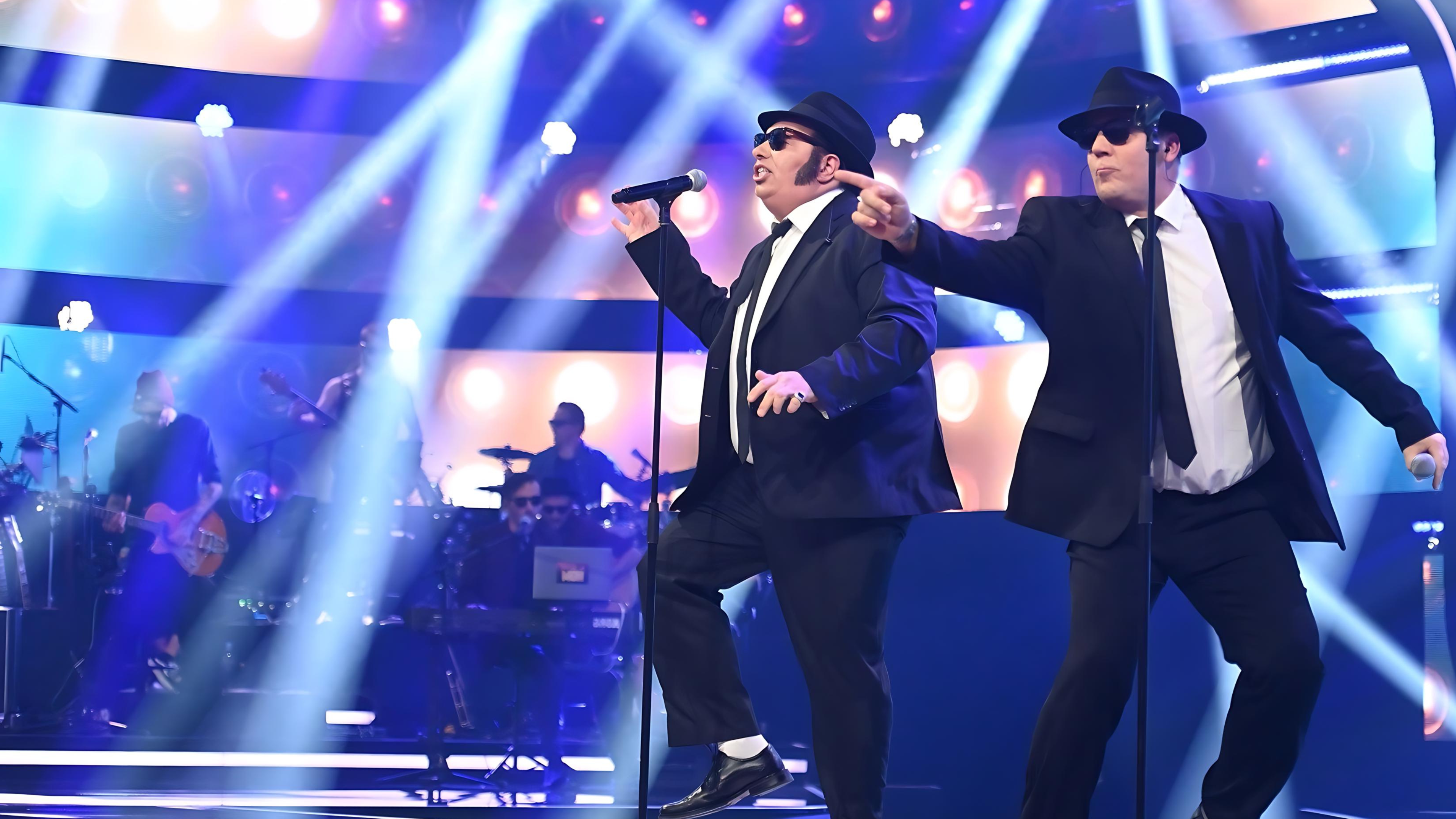Big Blue als Jake und Elwood Blues live auf der Bühne