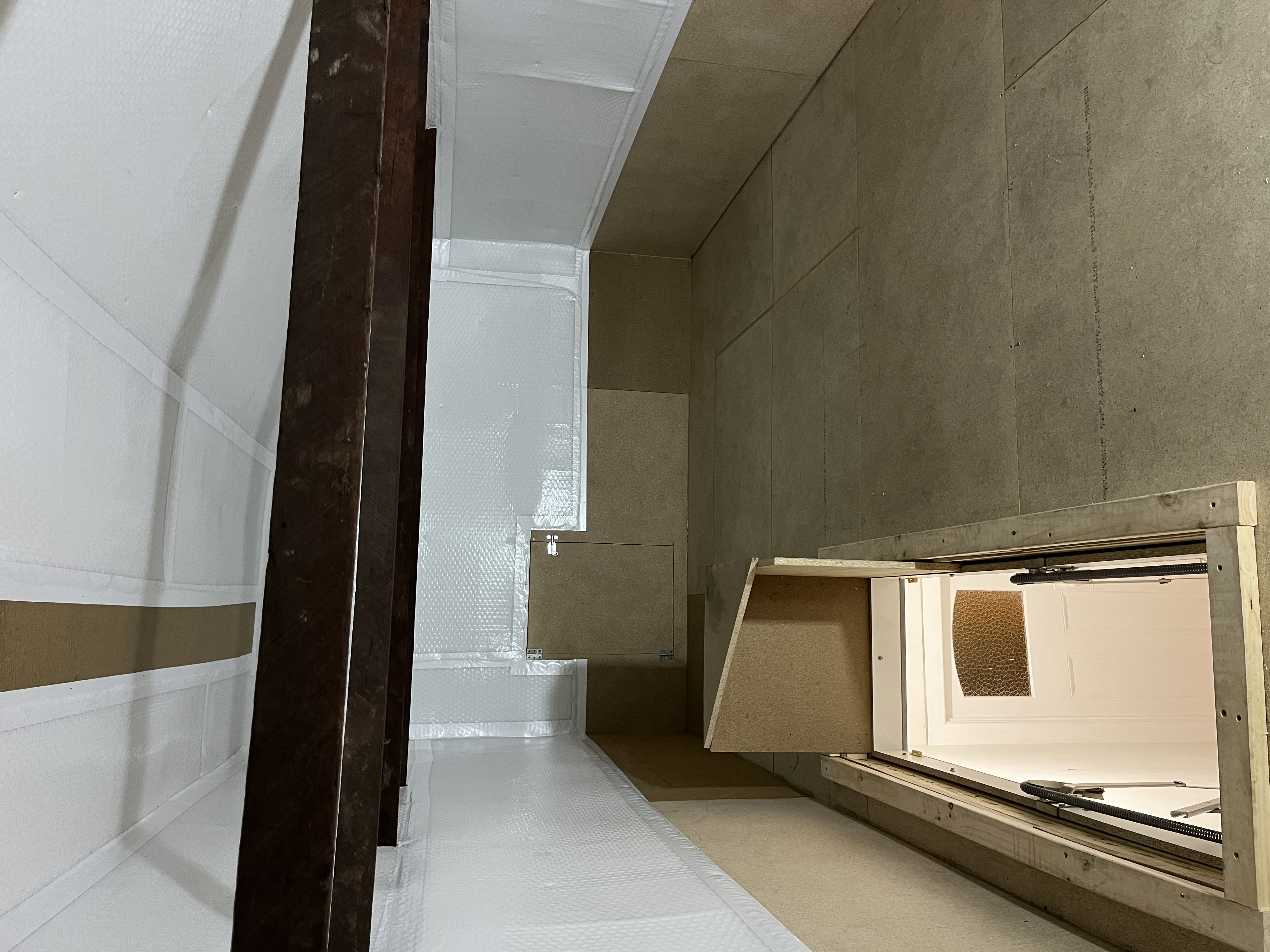 Sealed Attic with Access Hatch