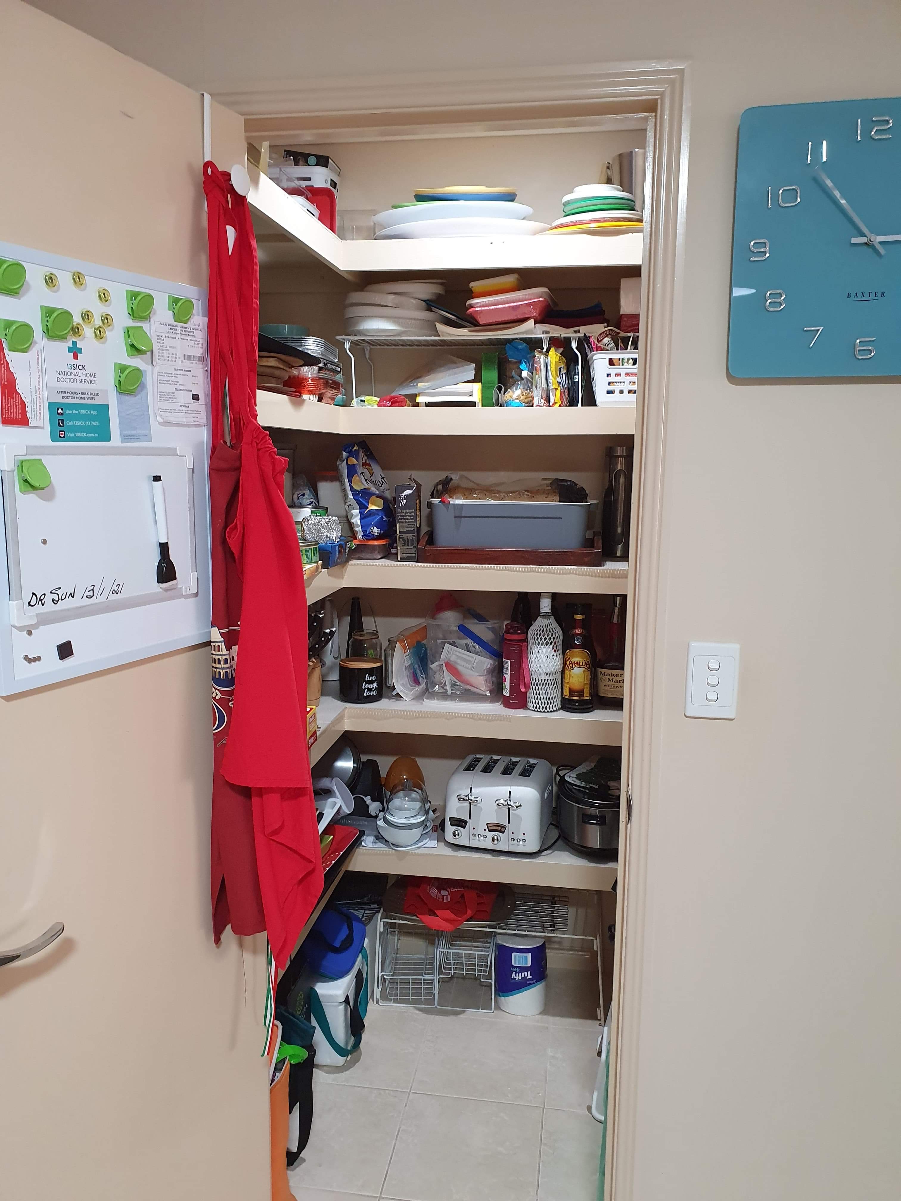 Bright pantry after Redilight