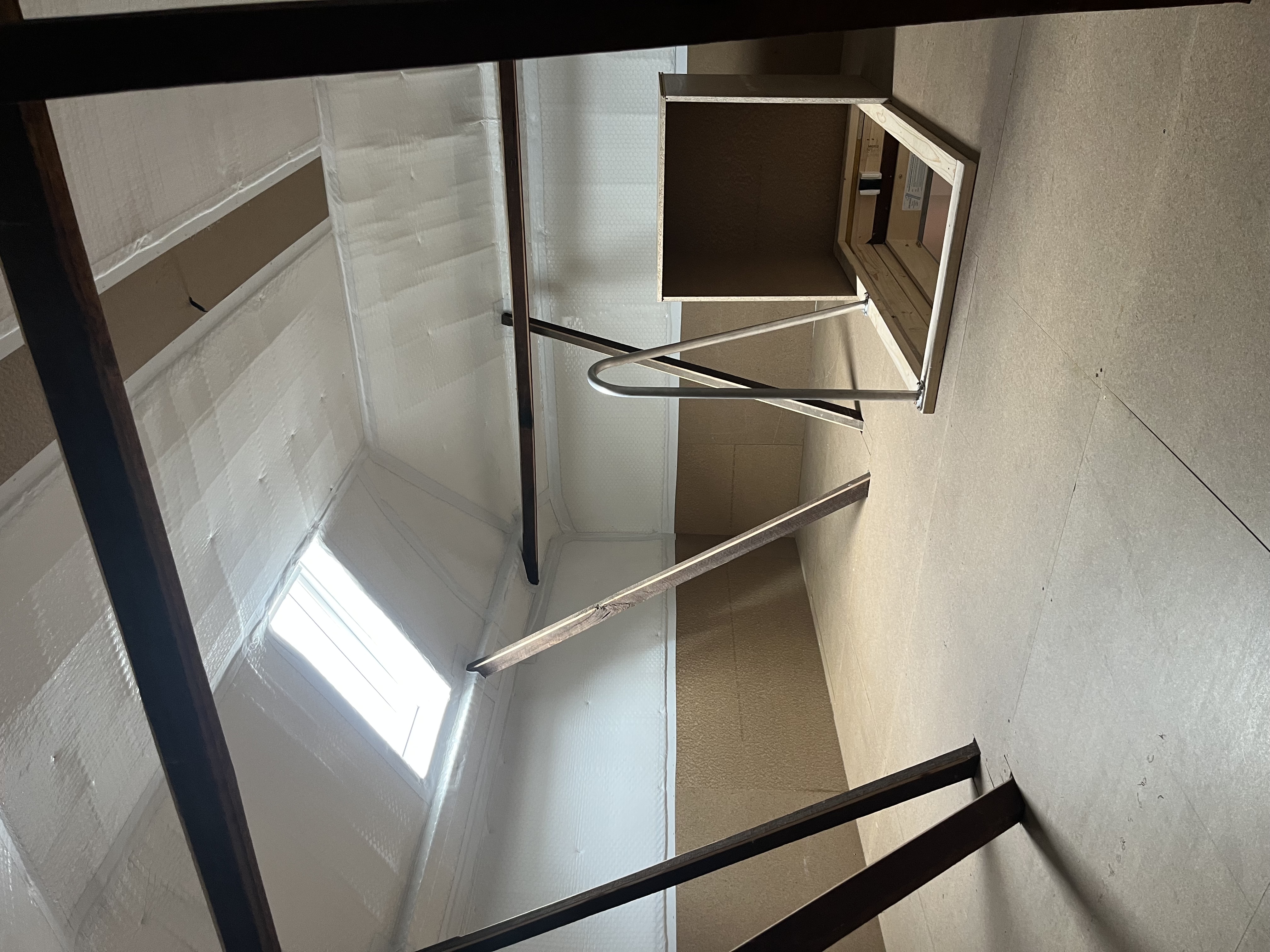 Attic with Skylight & Grab Rail