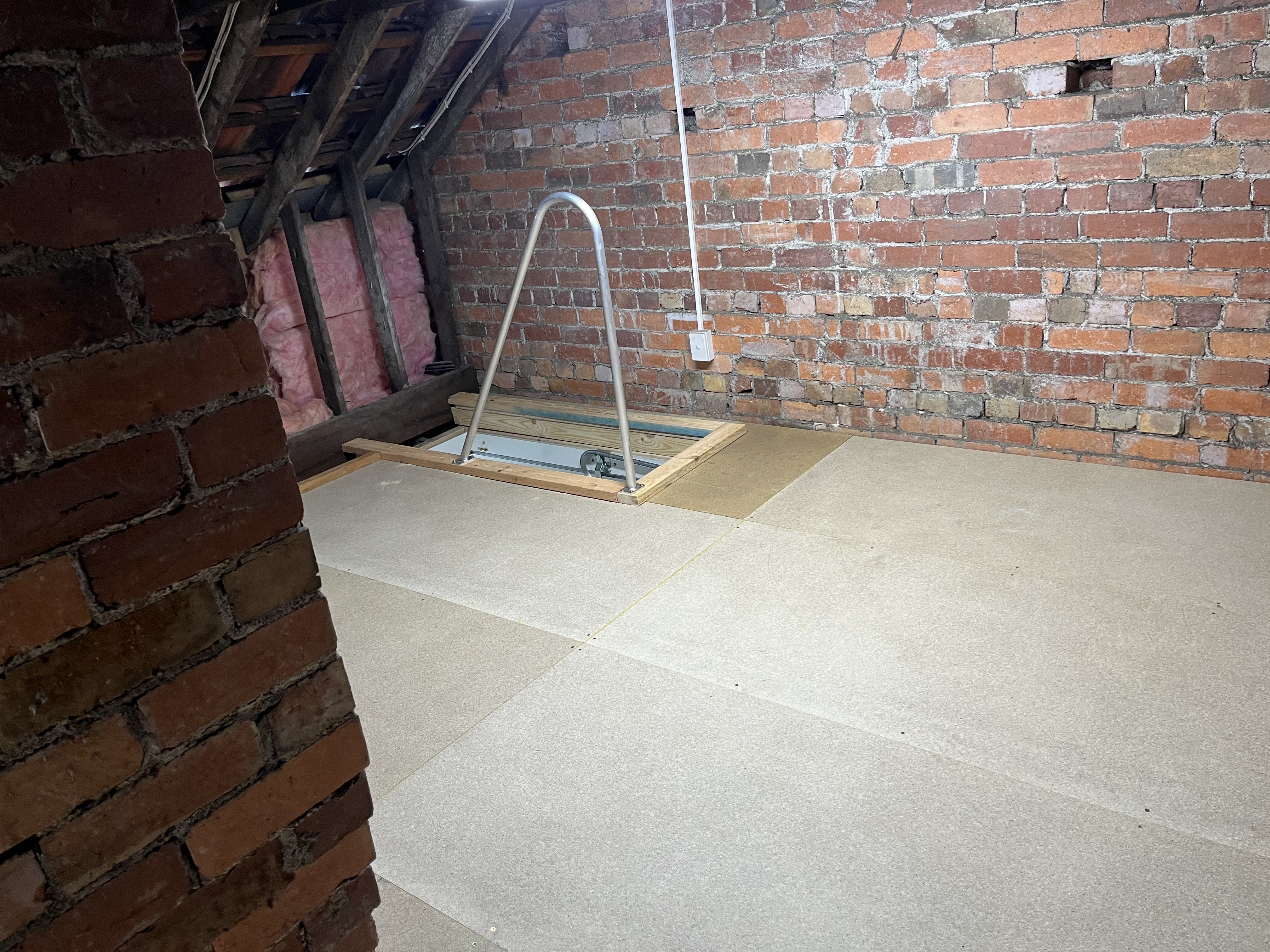 Attic storage flooring platform installed in a Melbourne home