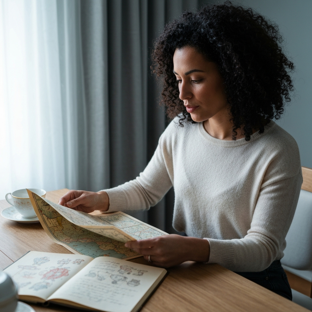 Woman journaling