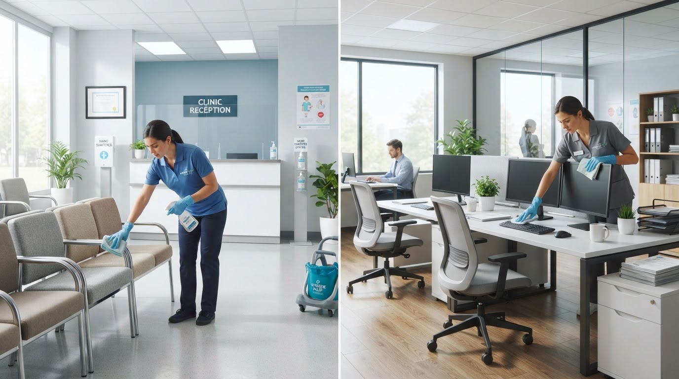 Praxisreinigung vs. Büroreinigung im Vergleich