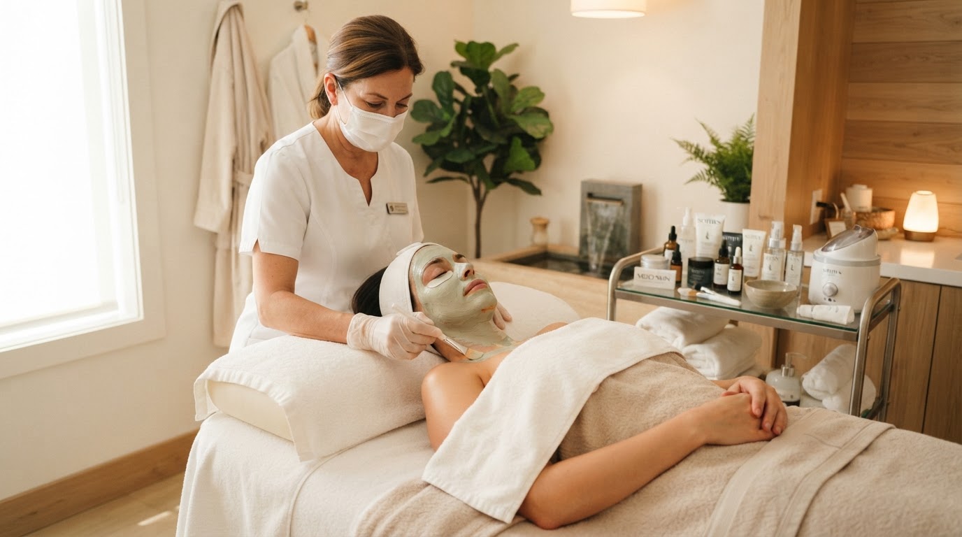 Facial spa treatment for glowing skin in Vaughan