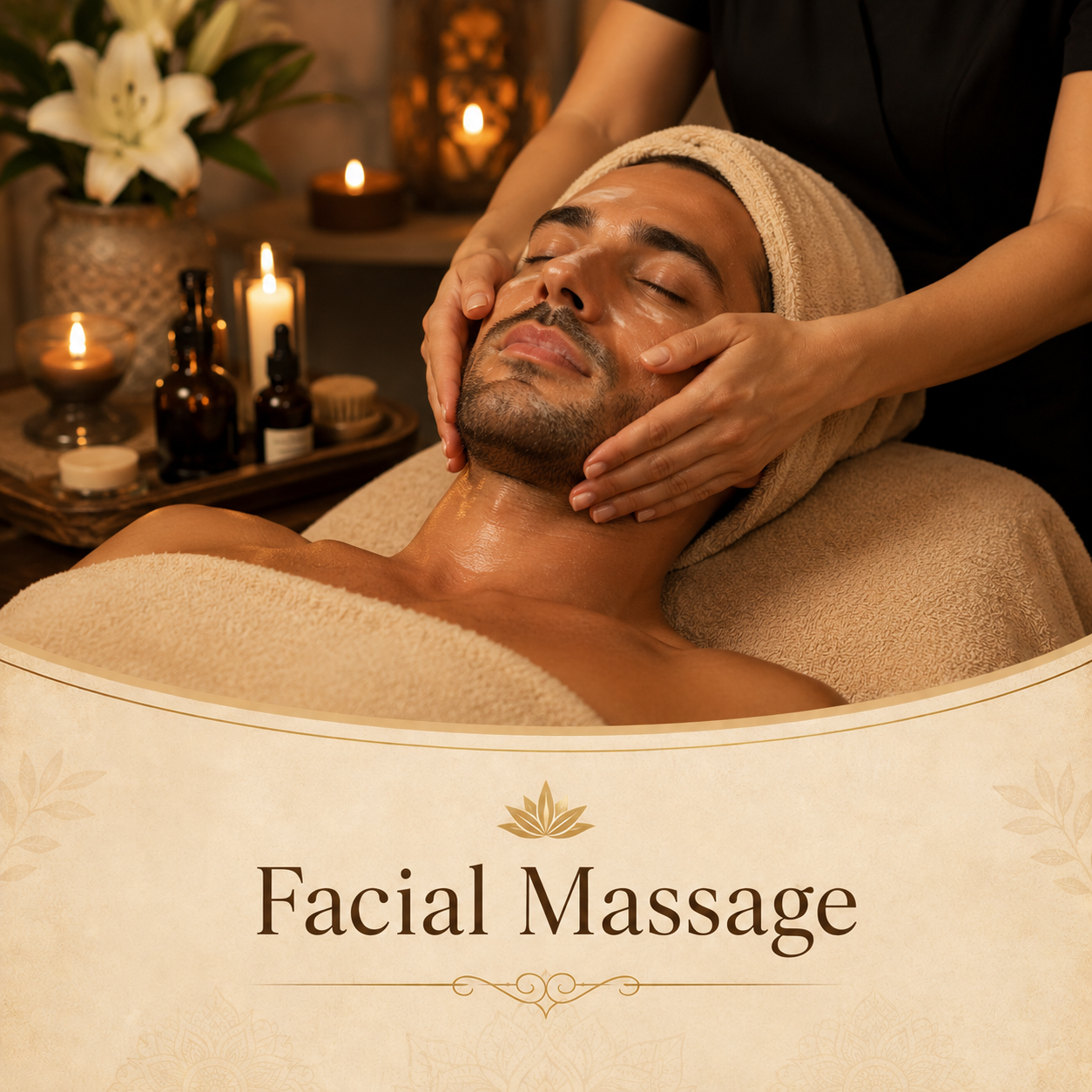 Luxurious Facial Massage Spa Treatment