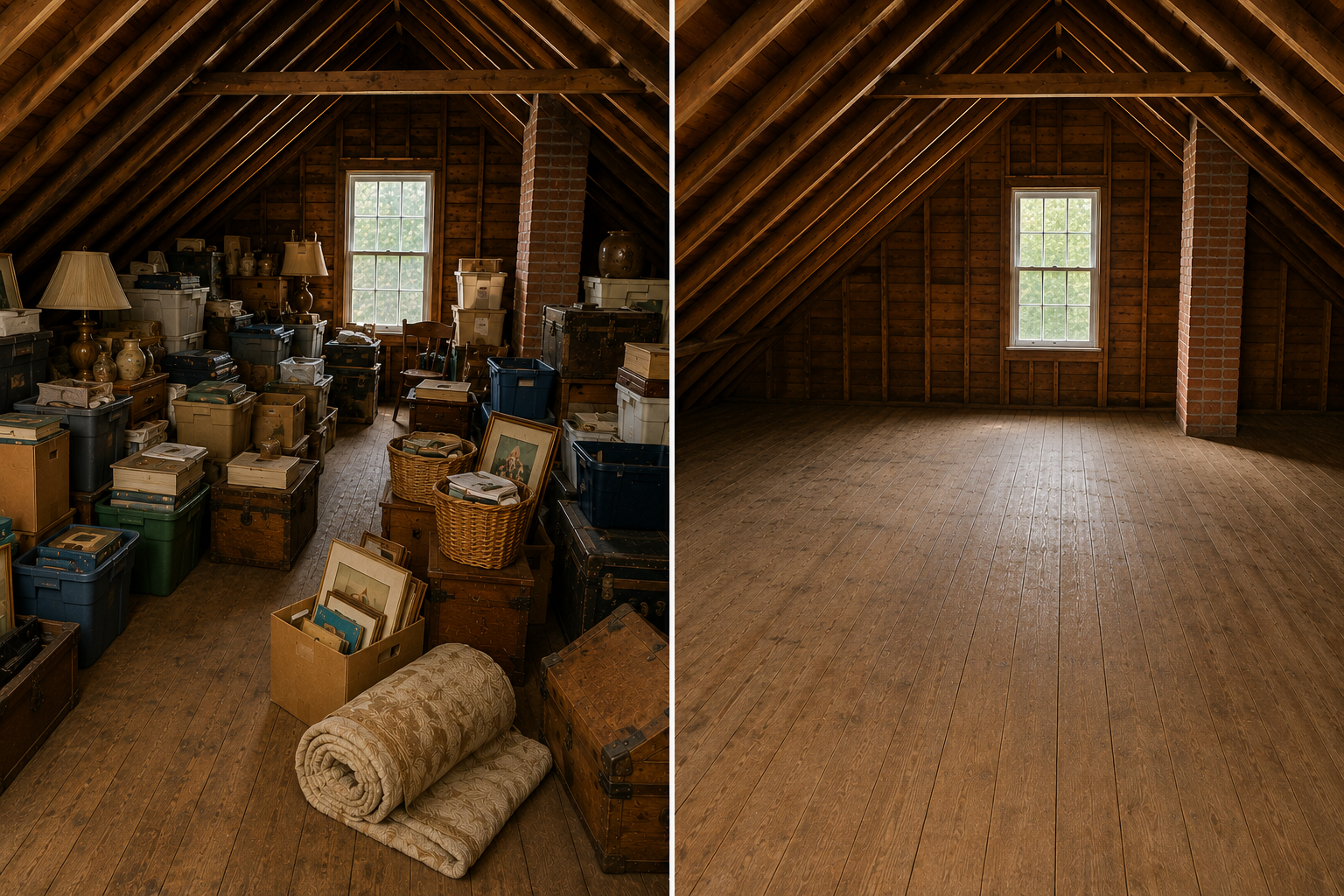 Before and After Cleanout