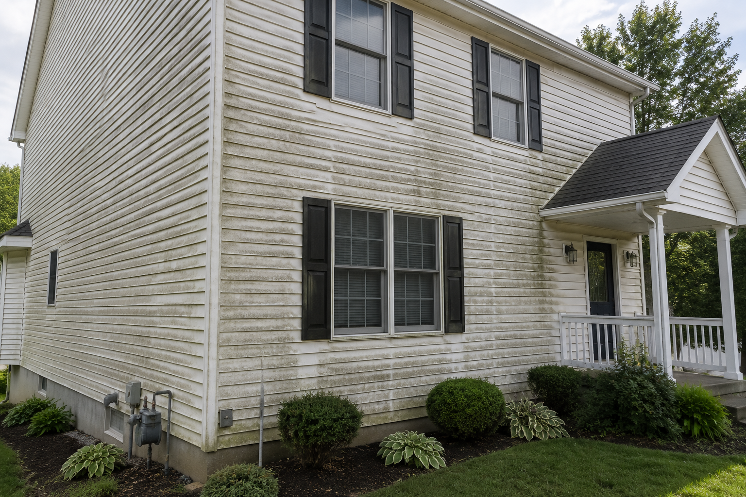 Before Siding Cleaning