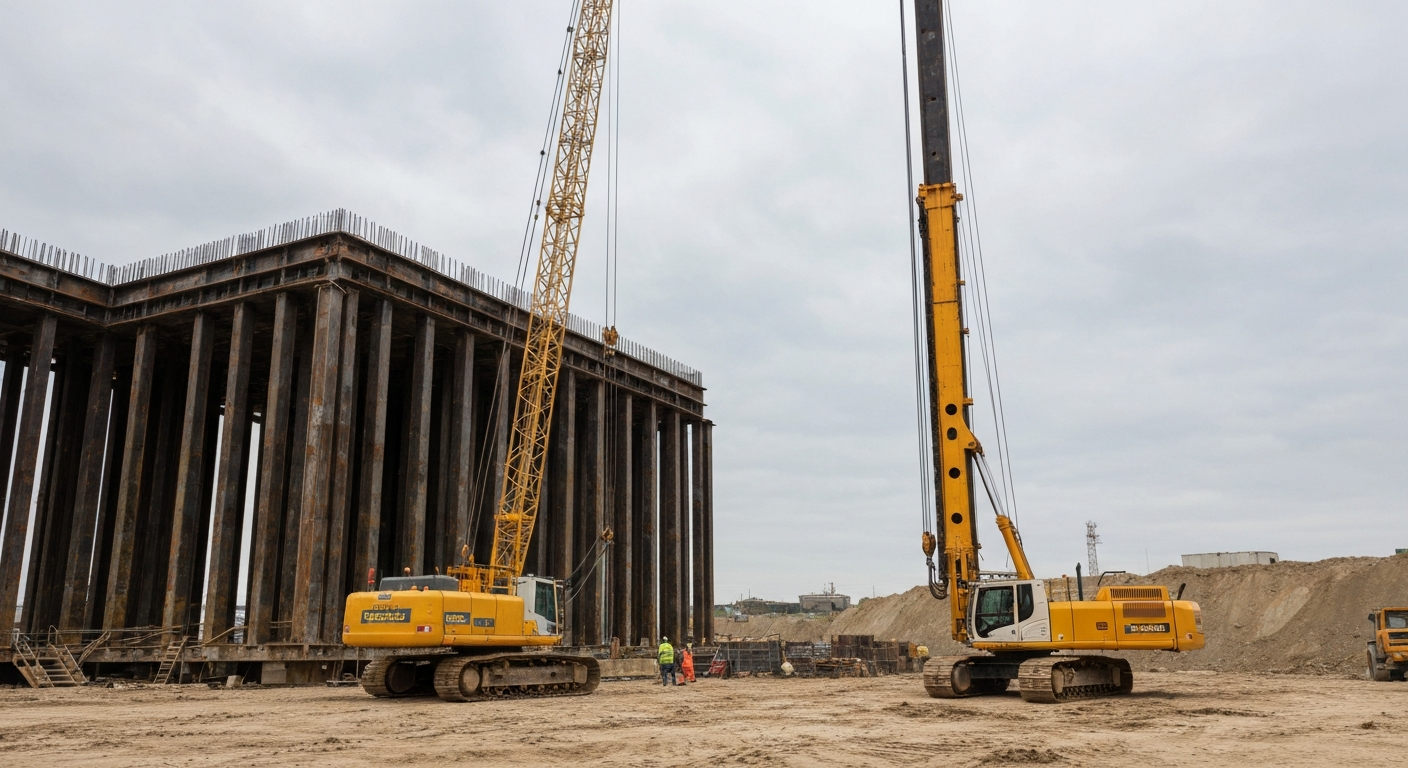 Piling Rig across South West