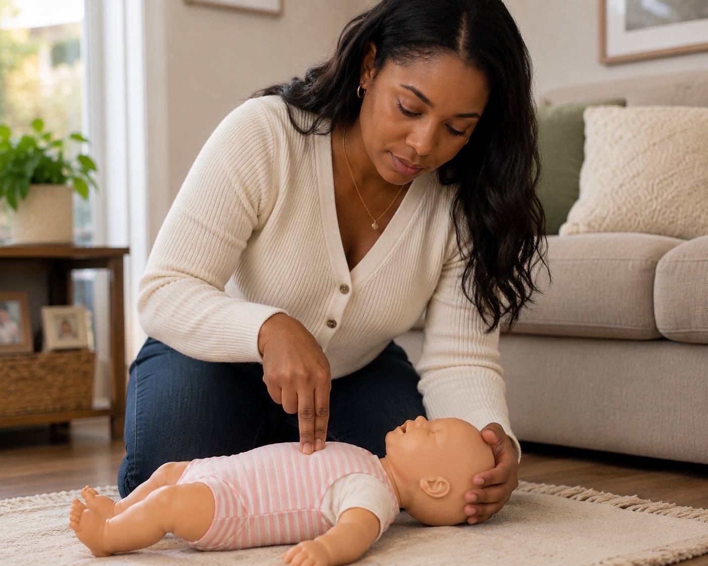 Hands-on infant CPR training