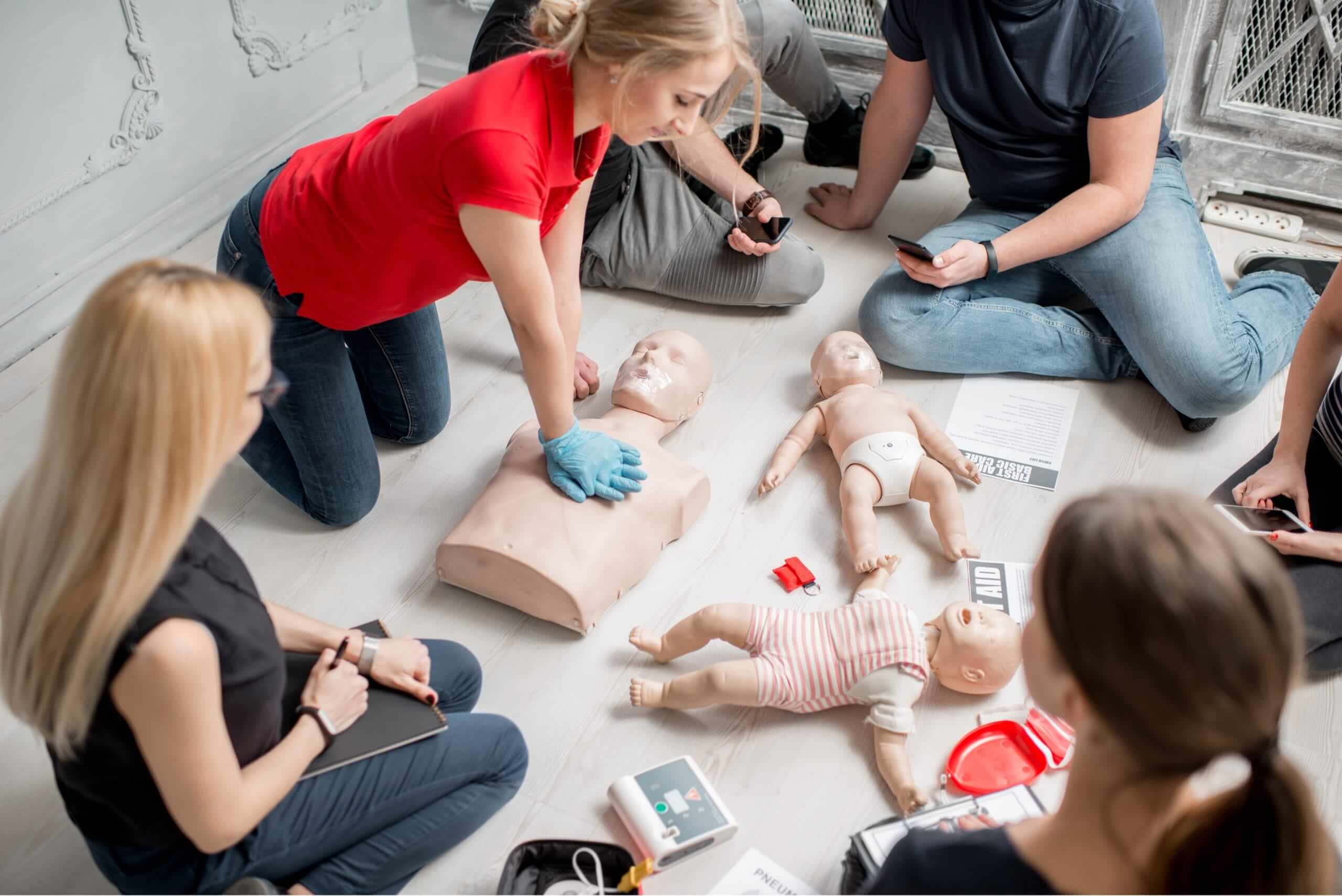 Infant CPR training mannequins