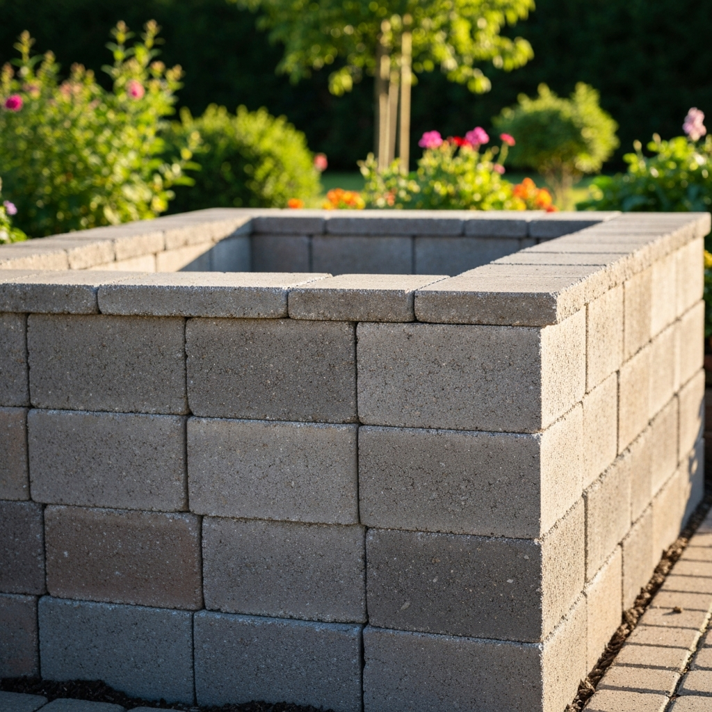 Retaining wall with integrated steps