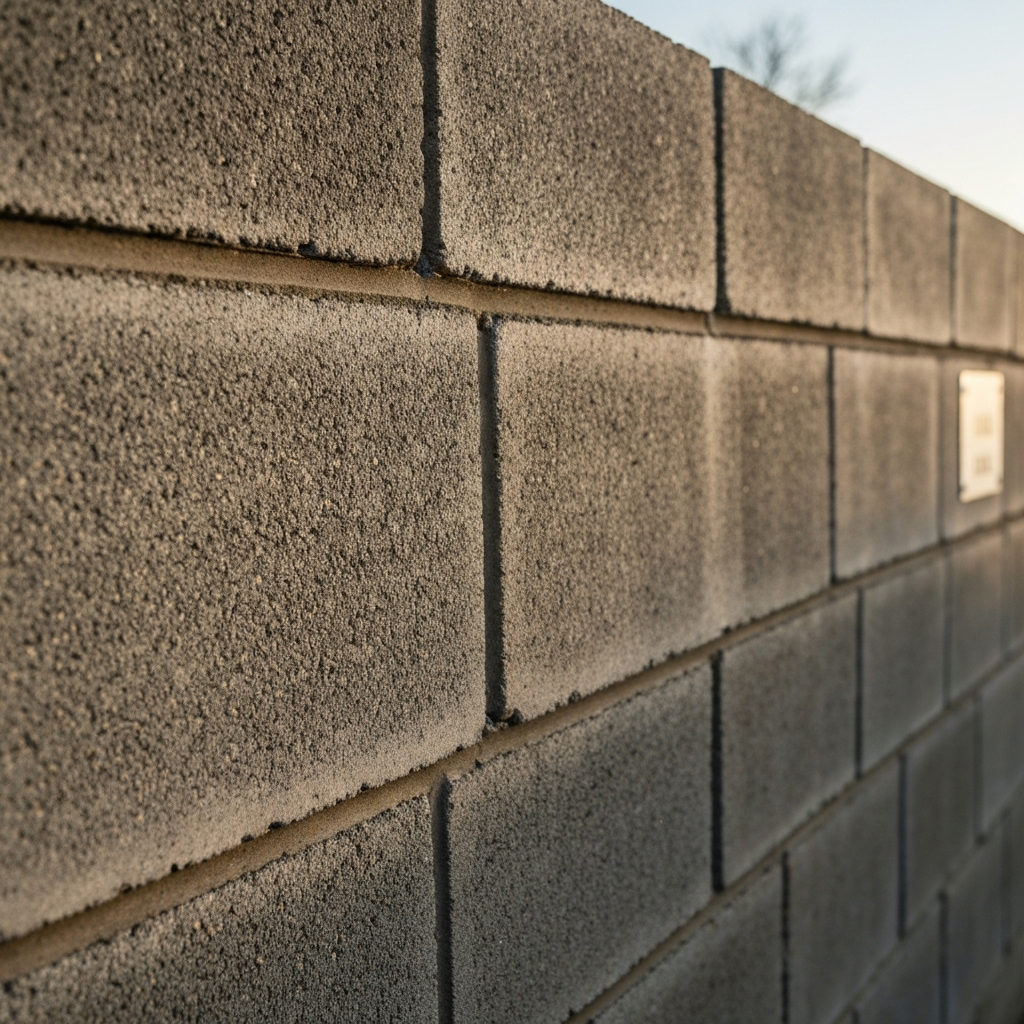 Concrete block installation