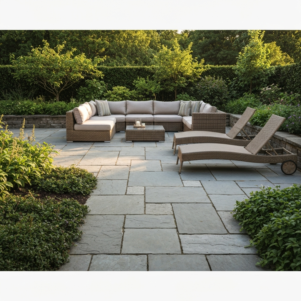 Natural stone installation
