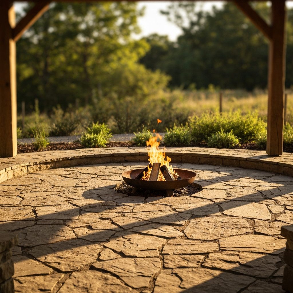 Natural stone installation