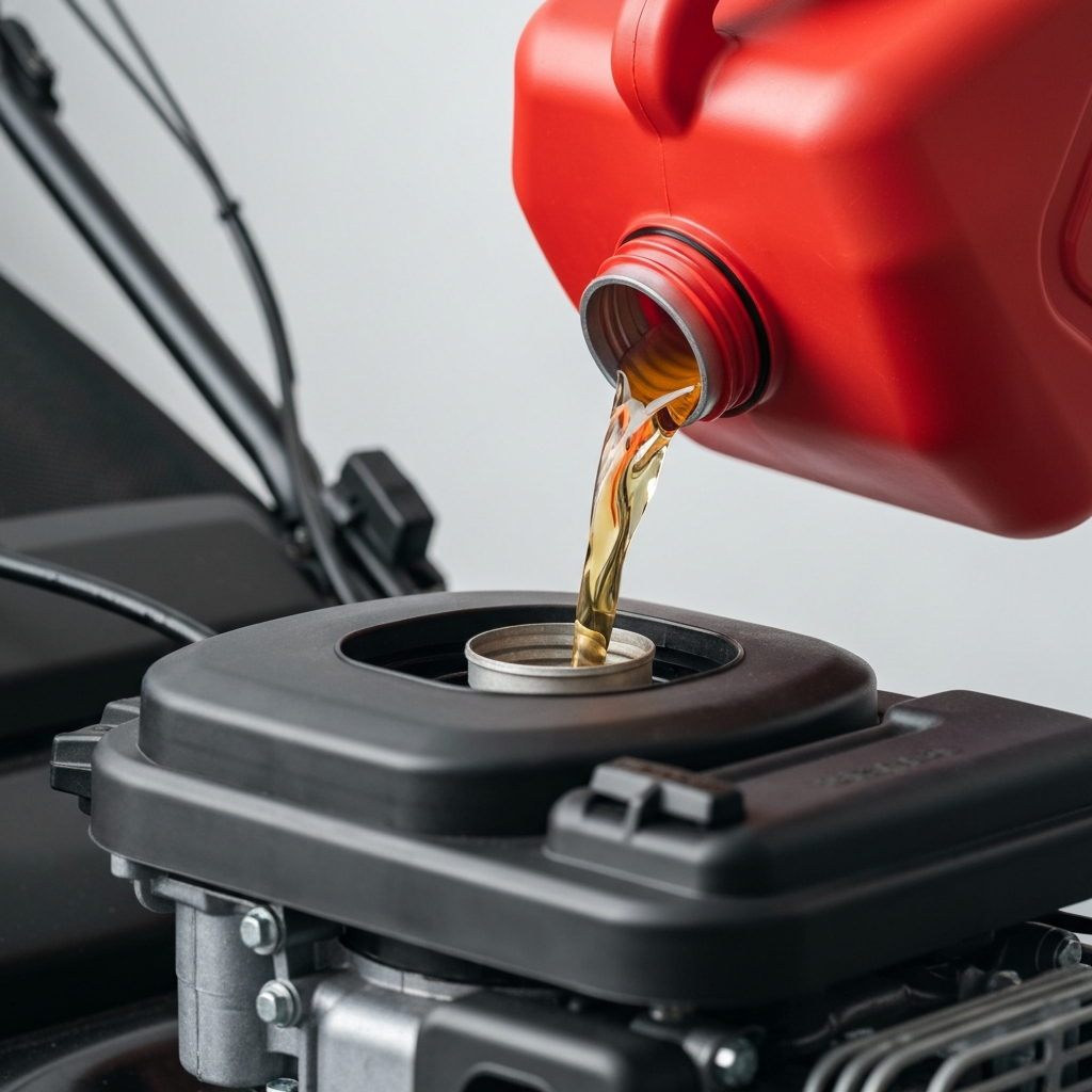 Adding fresh gas to clean fuel system