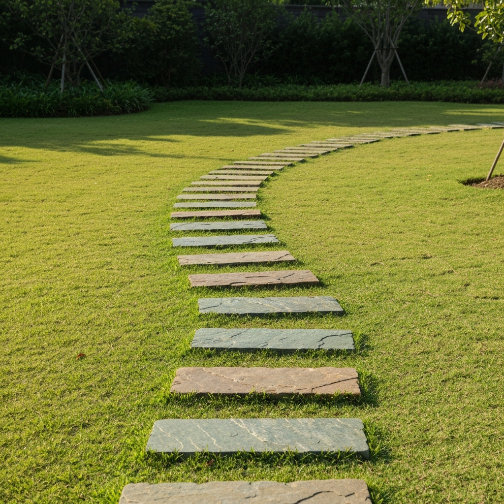 Natural stone installation