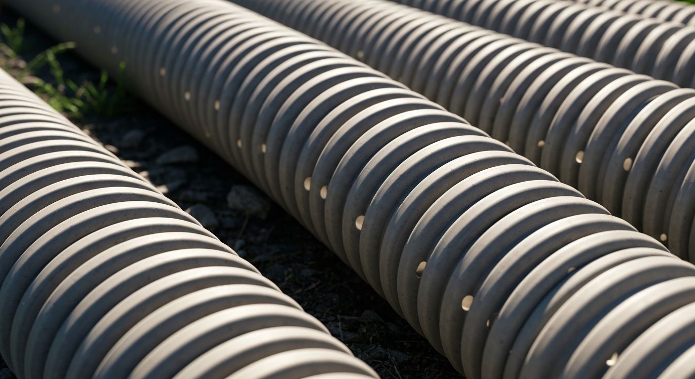 Corrugated French-Drain Pipe