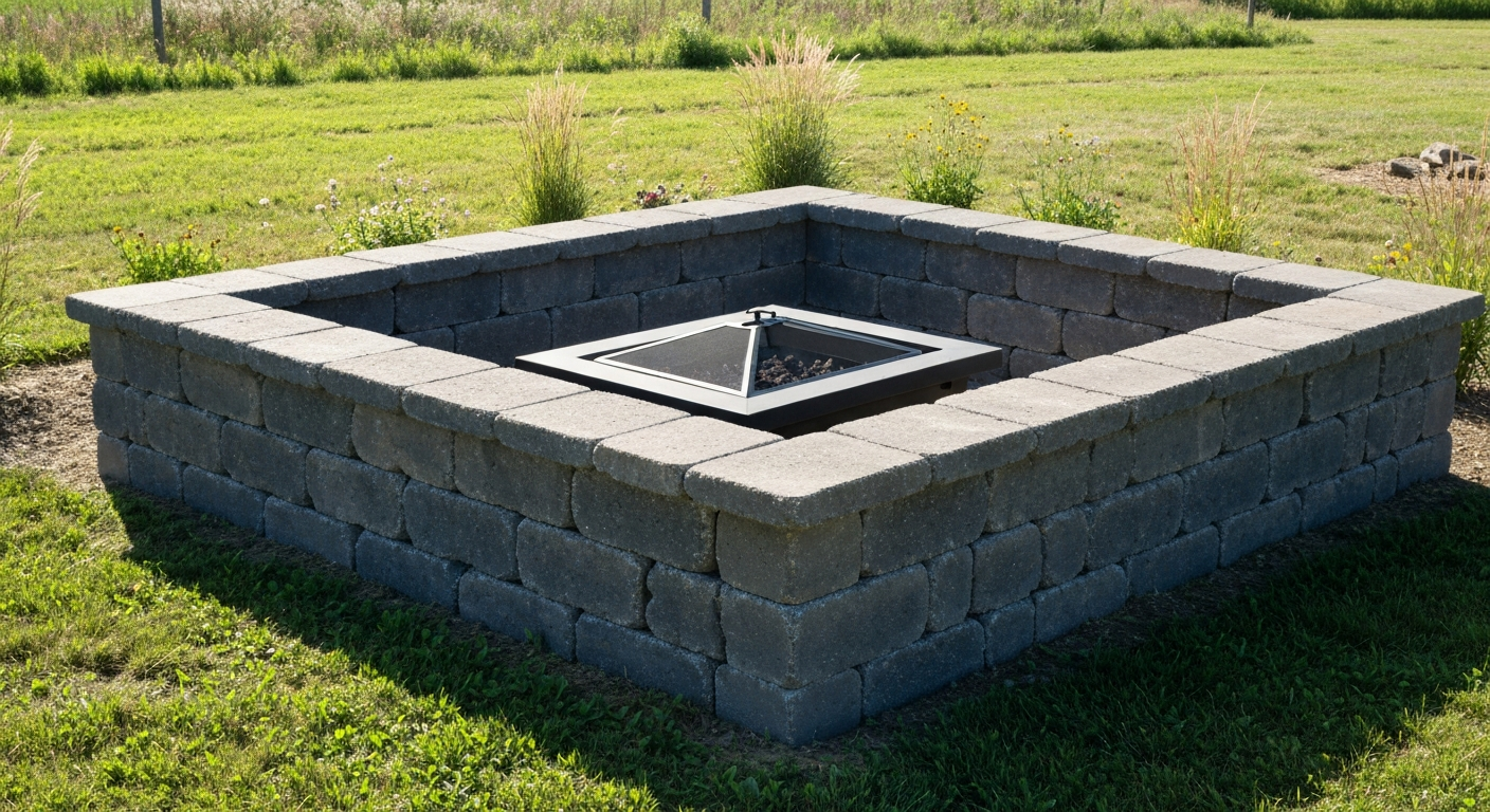 Fire Pit & Seat-Wall Block