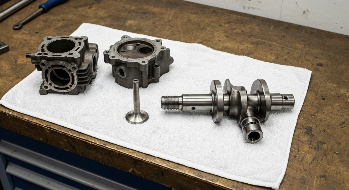 Worn parts vs new replacement parts