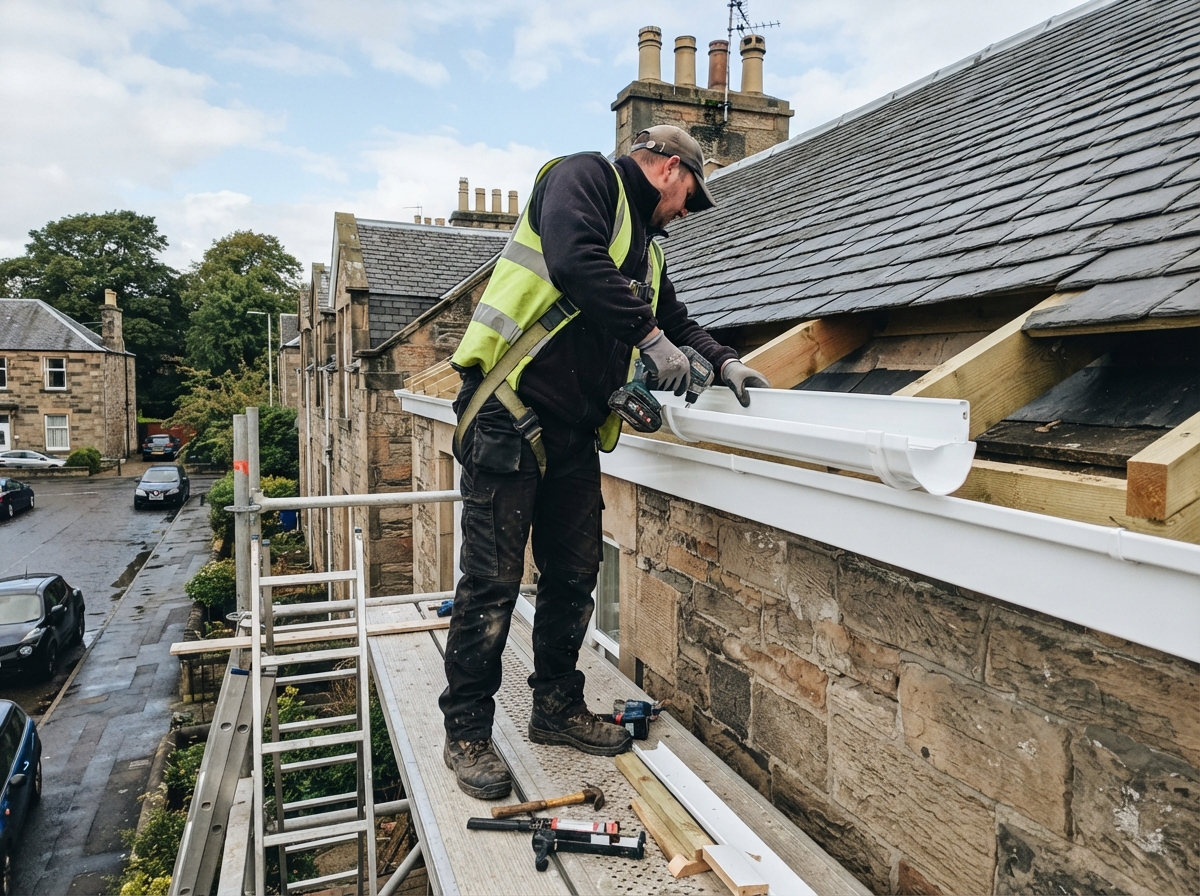 Gutter & fascia replacement in Haddington, East Lothian