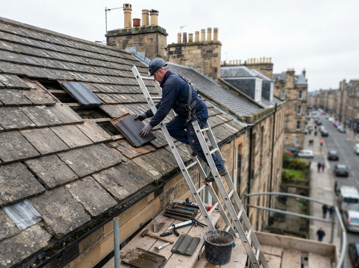 Tile roof repairs in Edinburgh