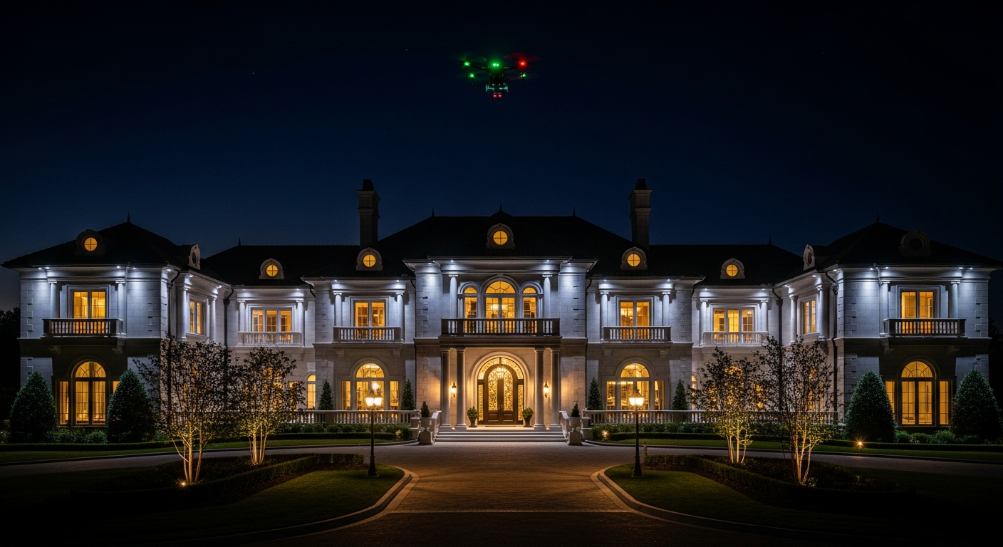 Luxury Real Estate at Night