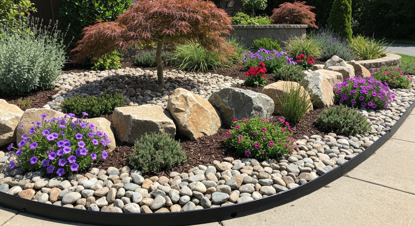 Decorative Rock Installation