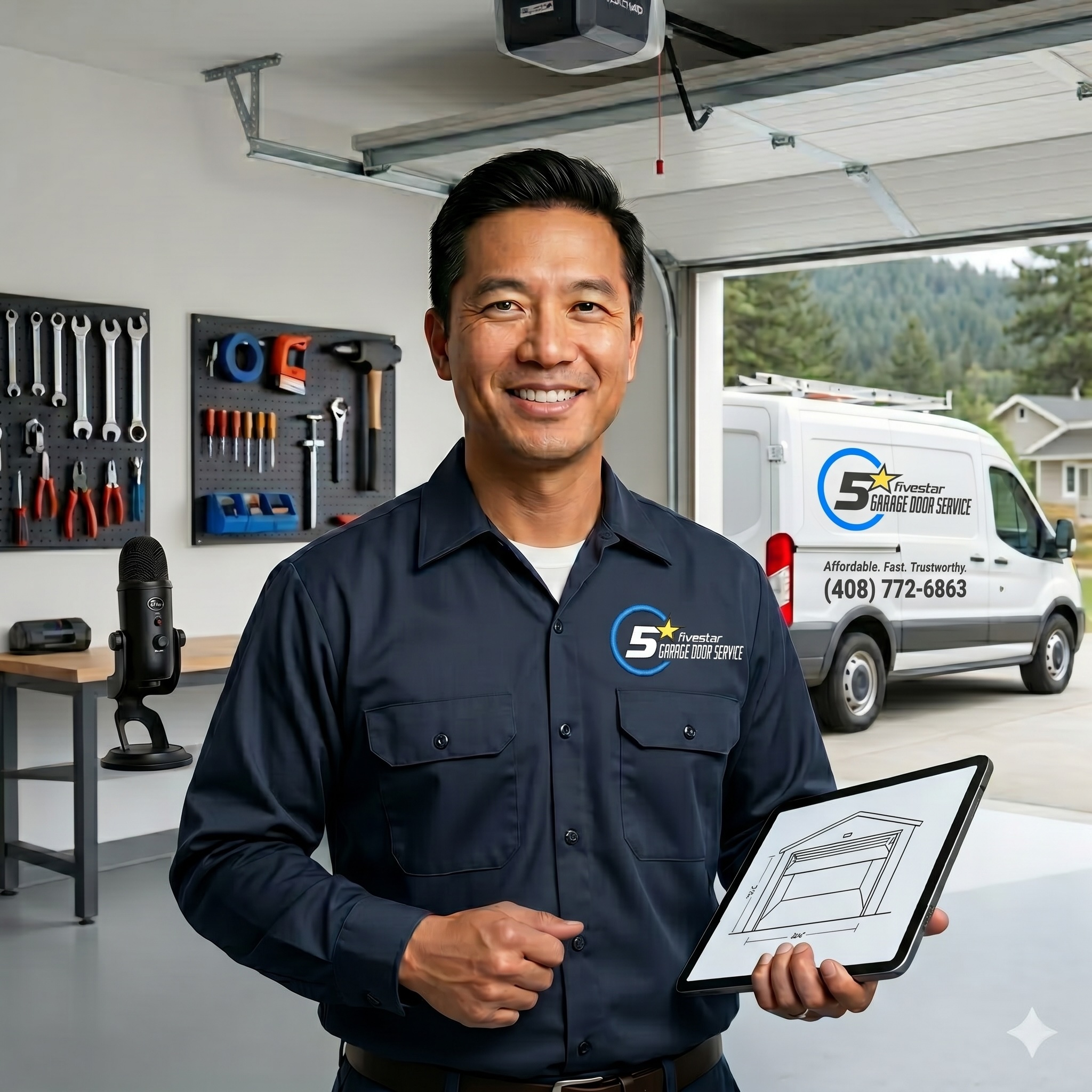Khoi Phan - Owner of Five Star Garage Door Service Inc. San Jose CA