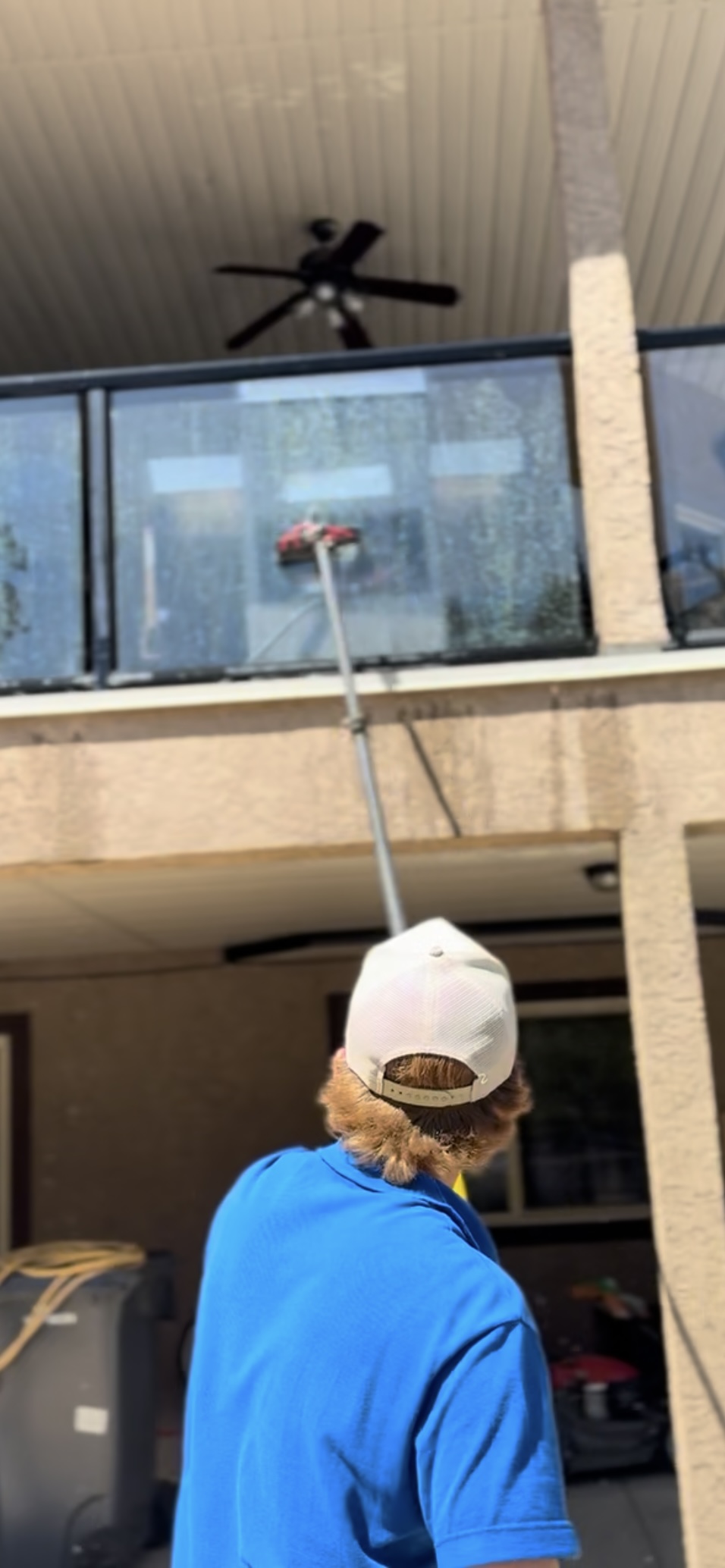 Balcony Glass Cleaning