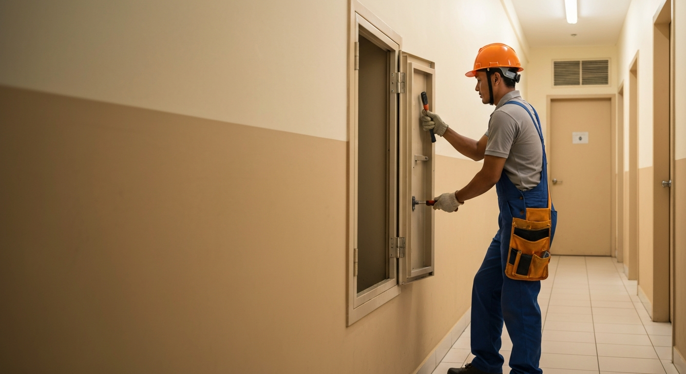 Rubbish chute replacement Singapore for HDB flat