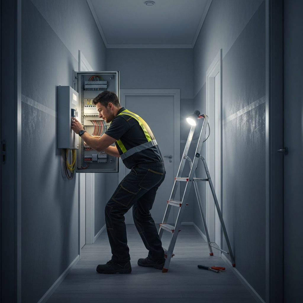 Electrical handyman services Singapore checking light switch