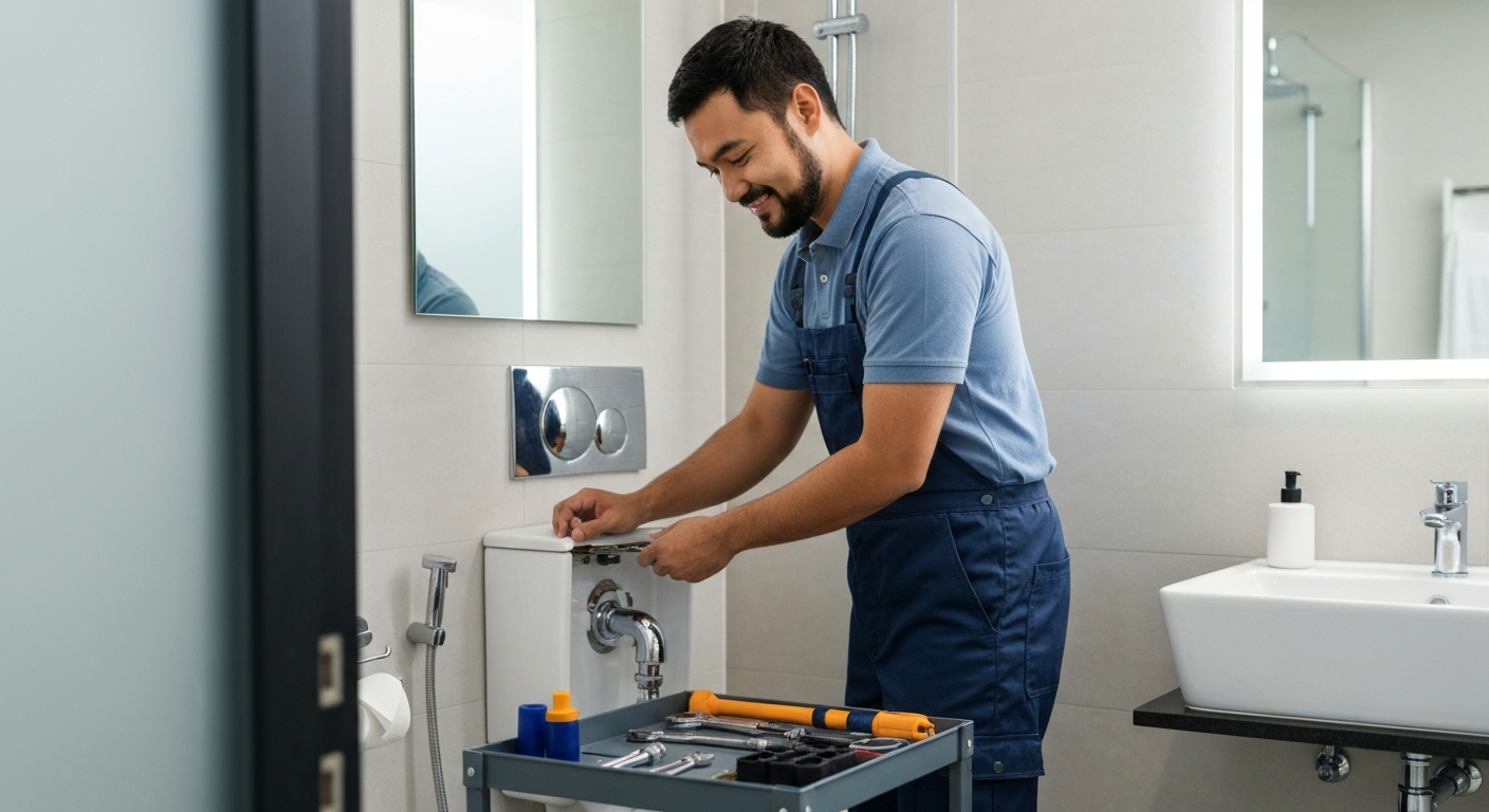 Toilet flush and sink tap repair Singapore handyman service