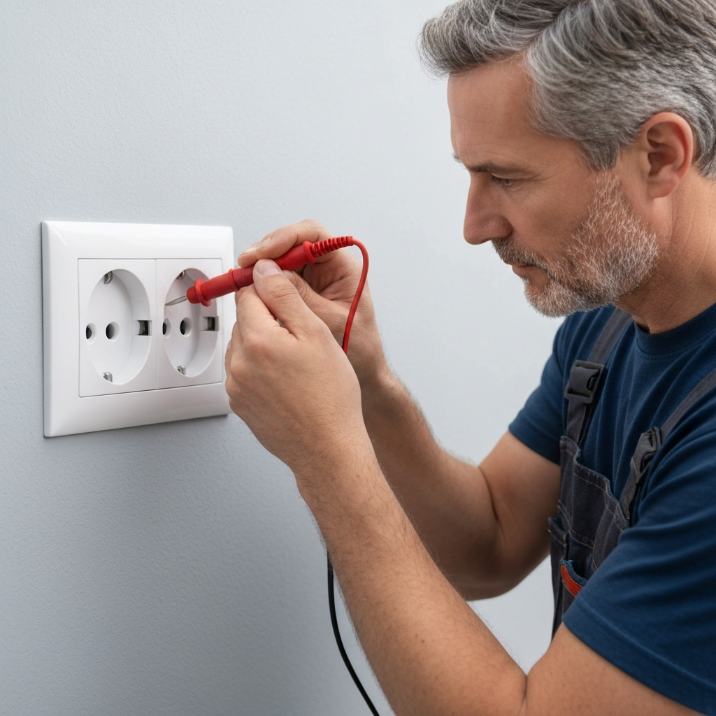 Electrical handyman Singapore checking light switch