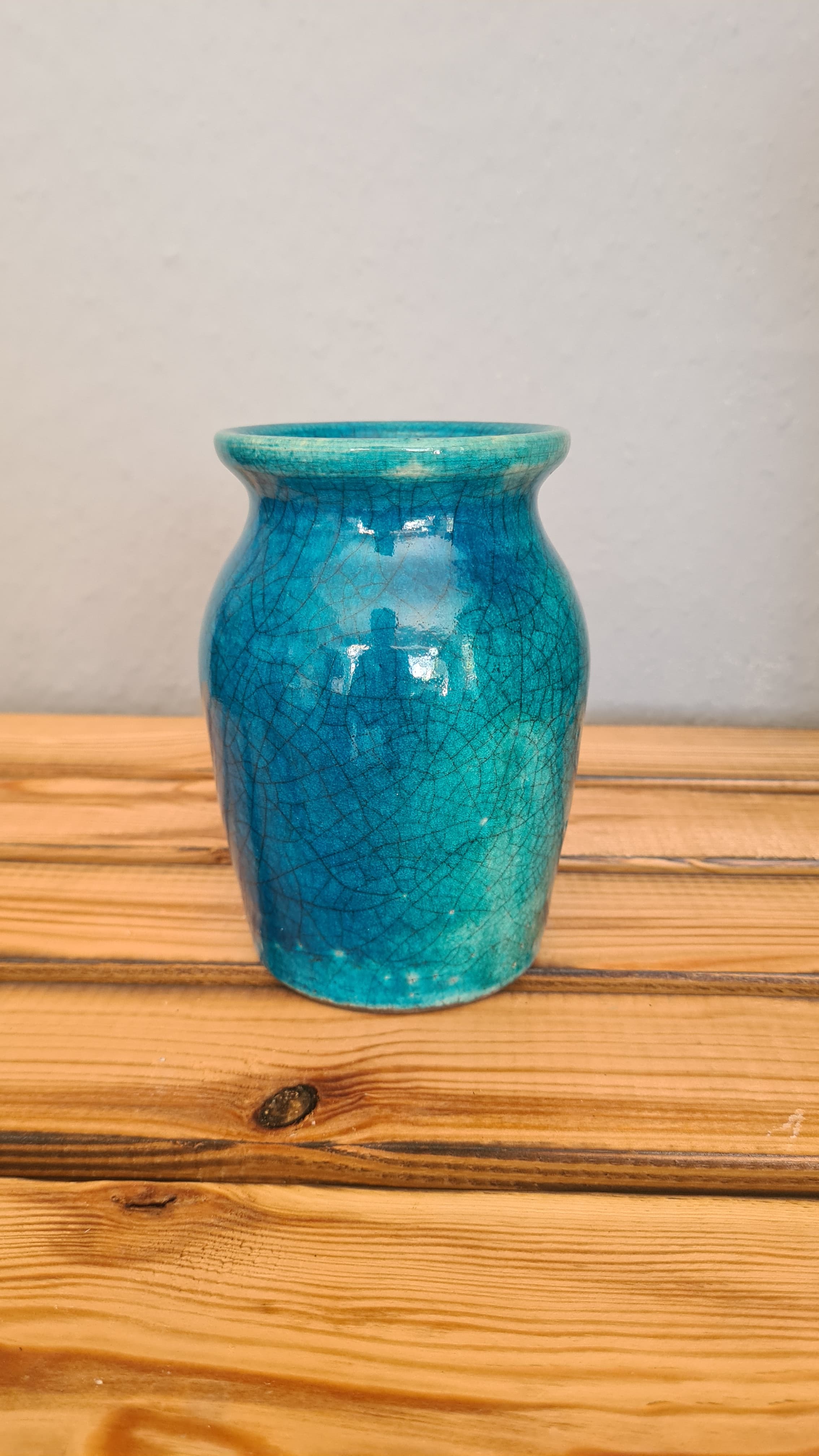 Vase türkis - Vasen & Töpferware aus dem Shop von Cottas Kreativlädchen Chemnitz