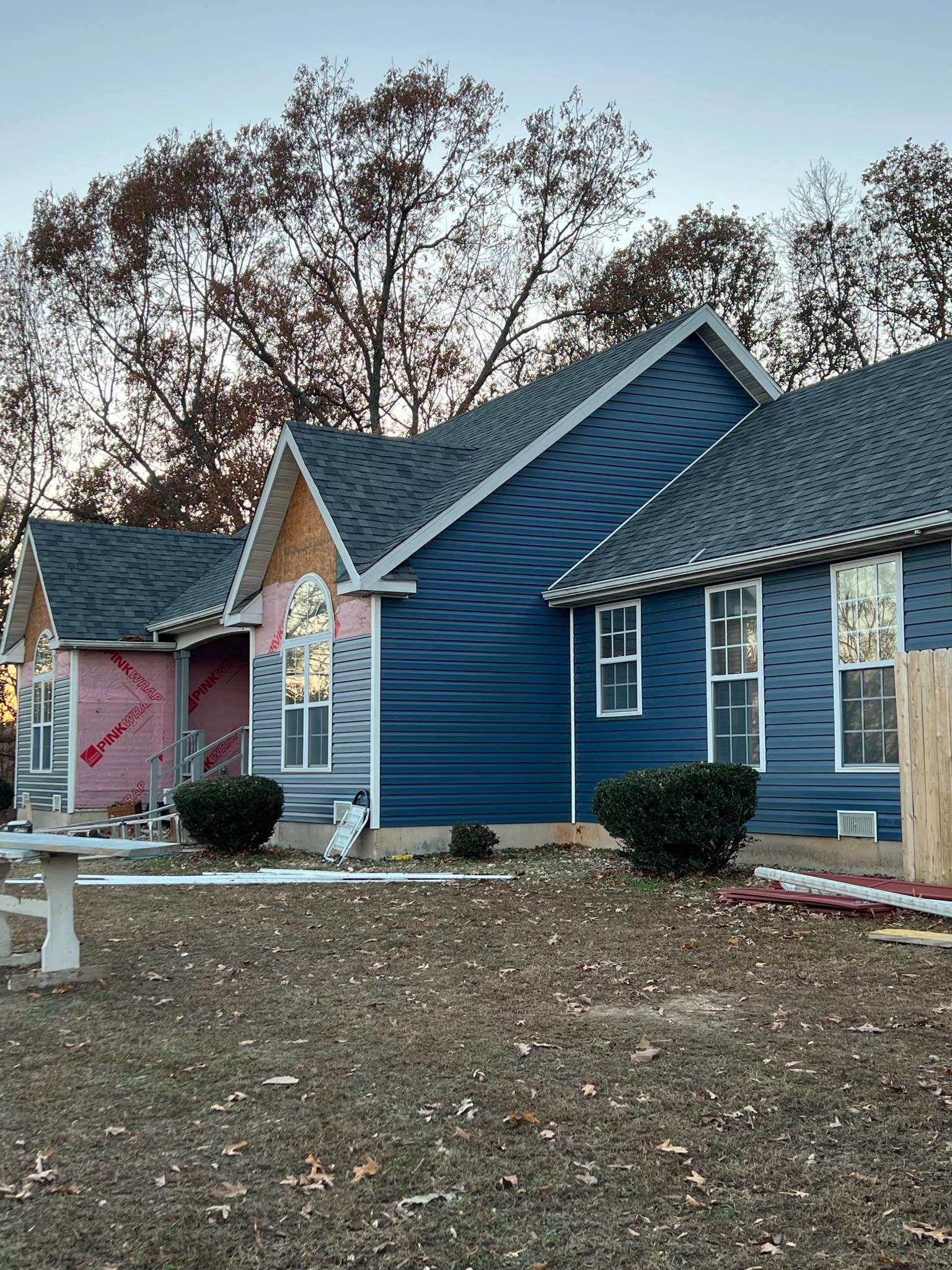 New home siding