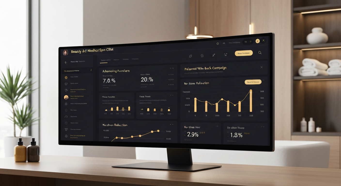 Medical & Beauty Spas CRM Dashboard