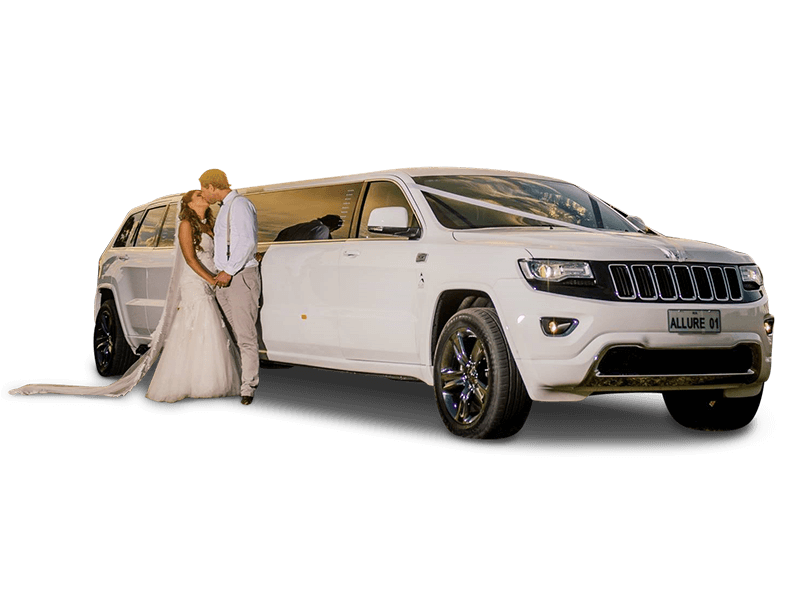 12-Seater Jeep Grand Cherokee Stretch Limousine for events in Perth