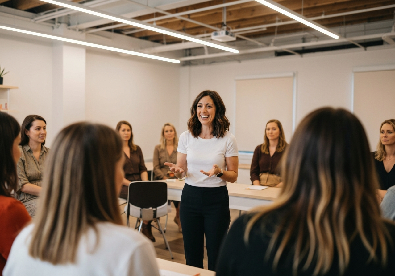 Lee-ann leading a workshop